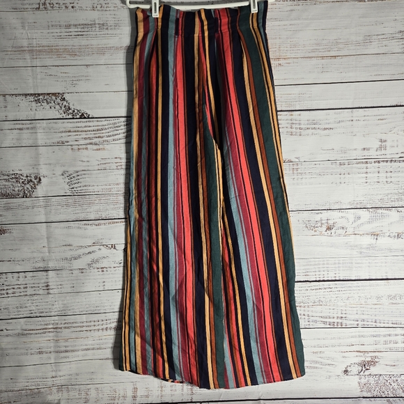 FARM RIO Augustine Striped Wide Leg Linen blend Pants Anthropologie Size XS - Picture 11 of 16